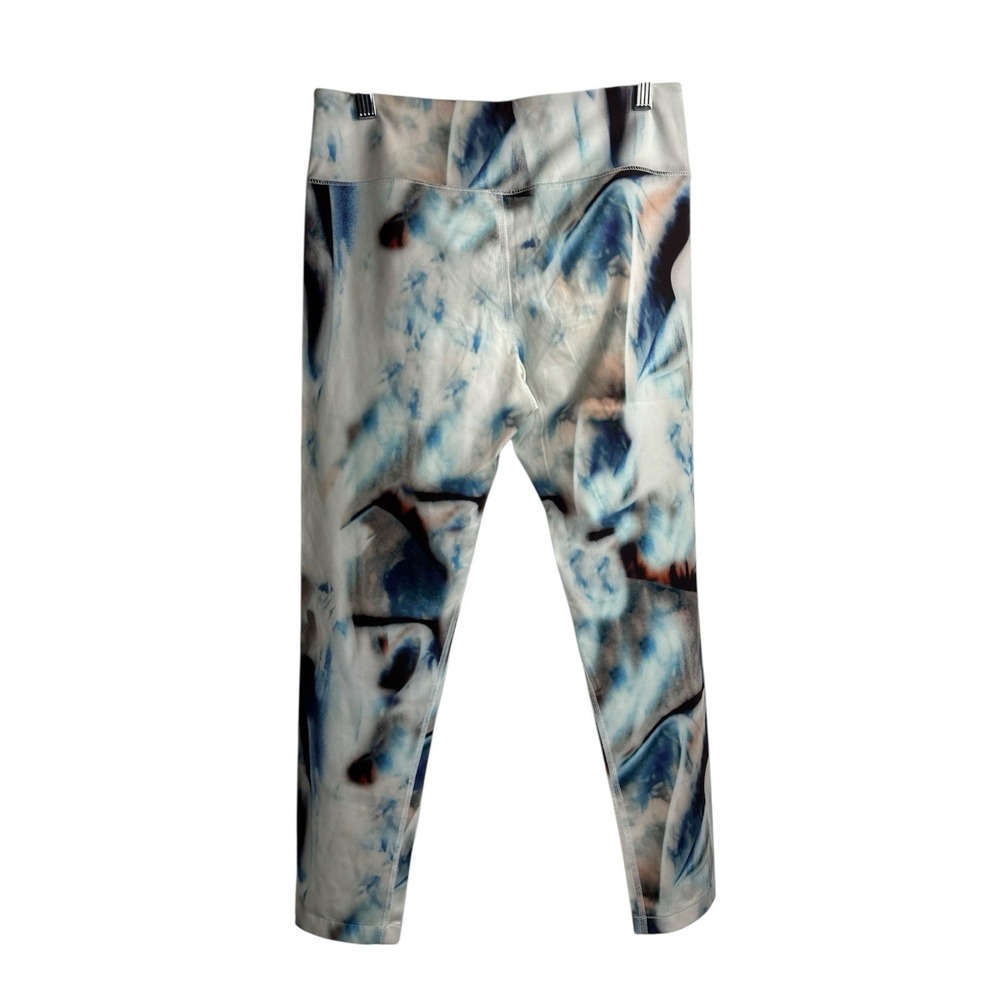 Carbon 38‎ Womens Abstract Art High Rise Leggings Black Multi Colored Size S - Picture 2 of 8